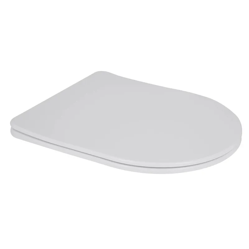 Сидіння-кришка для унітаза Mixxus SEAT COVER BEVEL-2001 з мікроліфтом 455x380x60mm (MI6718), фото 1