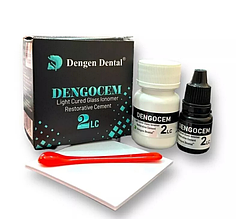 Dengocem 2 LC, набір: 15 г + 8 мл Склоіономерний цемент світлотвердіючий (Dengen Dental)