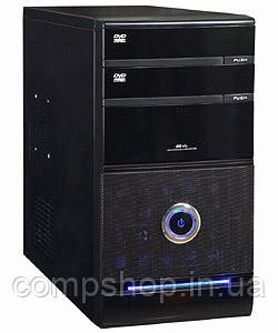 Корпус Mini-Tower з БЖ 460Вт  GOLDEN FIELD 3205B  (2xUSB2.0, 182 x 353 x 415 мм) (код 76563), фото 1