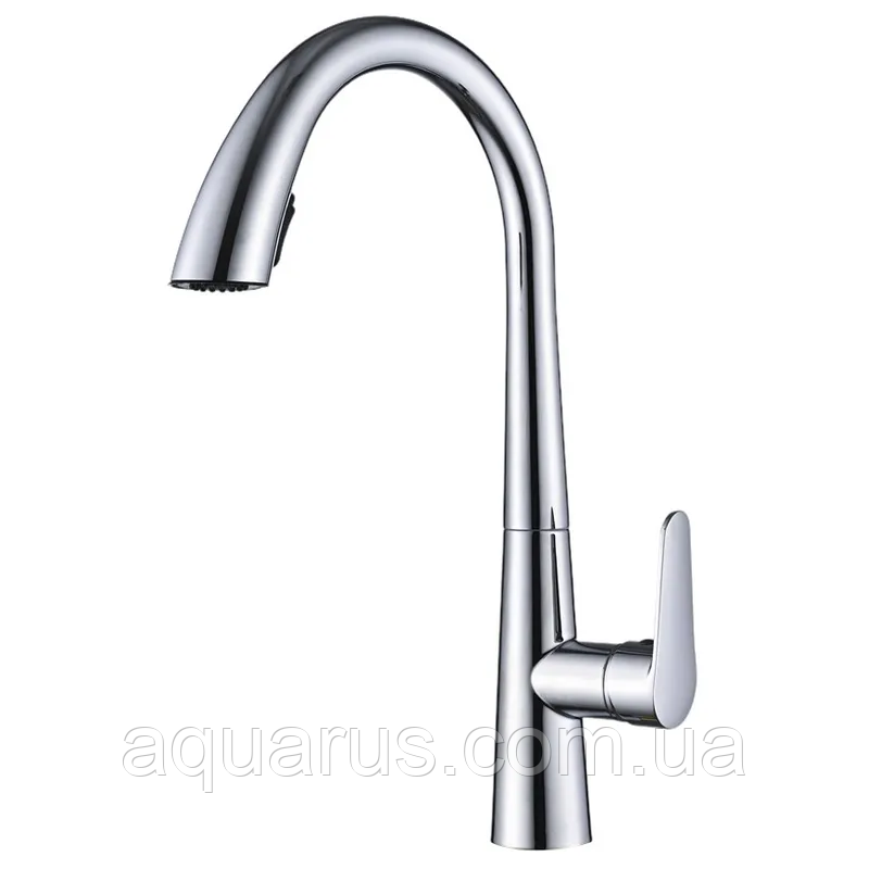 Змішувач для кухні з висувним виливом Mixxus Premium WARTA 014 (MI6956)