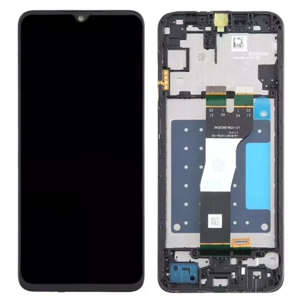 Дисплей Samsung SM-A057 Galaxy A05s (2023) у зборі із сенсором і рамкою black (оригінал завод)