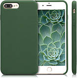 Чохол для iPhone 7 Plus / iPhone 8 Plus - Cиліконовий з мікрофіброю, Army Green (45), фото 2