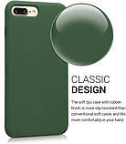 Чохол для iPhone 7 Plus / iPhone 8 Plus - Cиліконовий з мікрофіброю, Army Green (45), фото 5