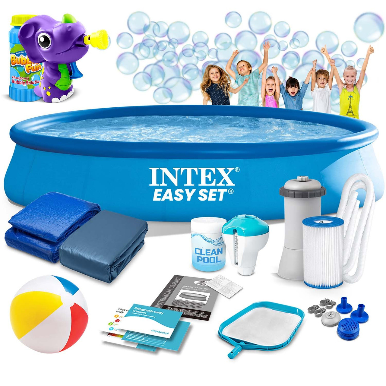 Басейн надувний 15в1 Intex 28158, 457 х 84 см, фото 1