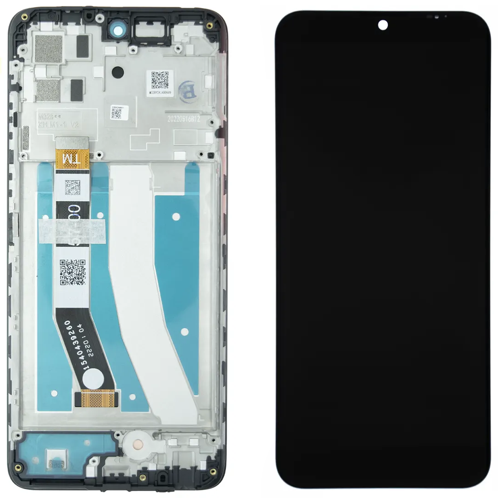 Дисплей Motorola XT2235 Moto G32 у зборі із сенсором і рамкою black service orig