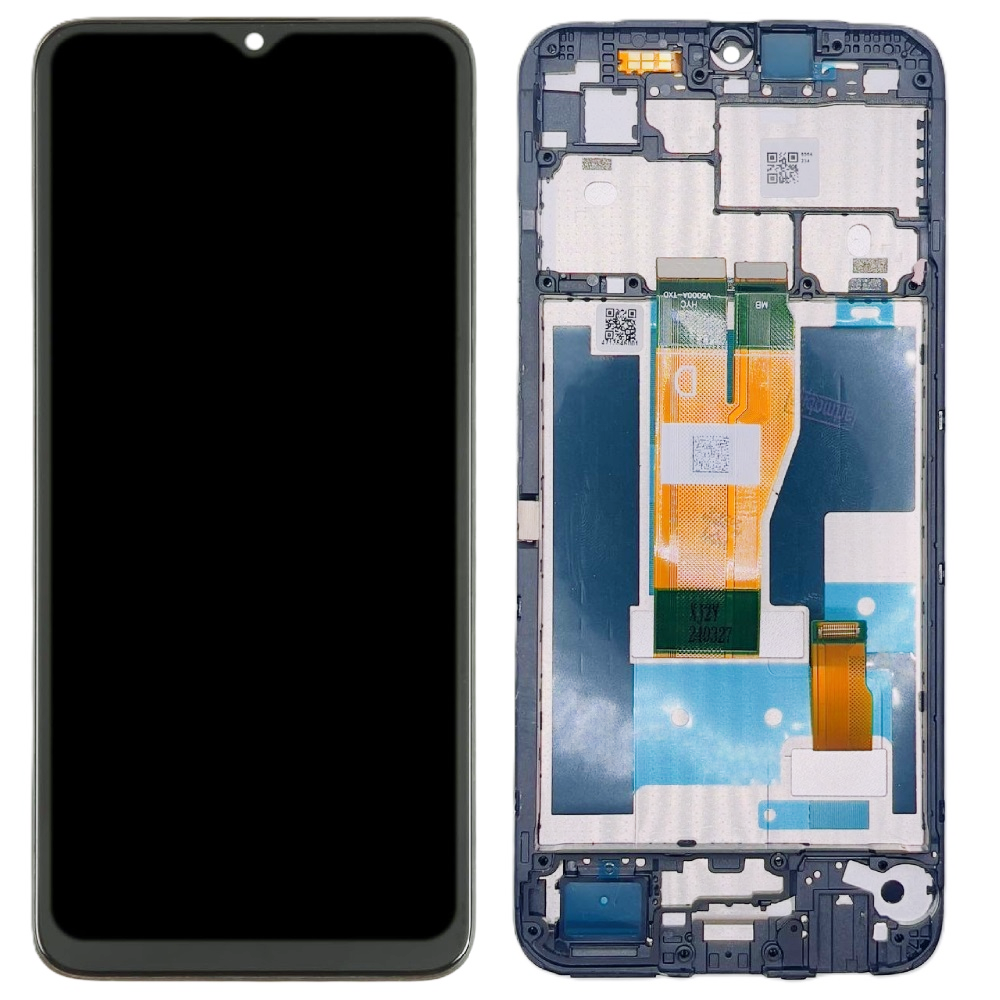 Дисплей Realme C30 у зборі із сенсором і рамкою black