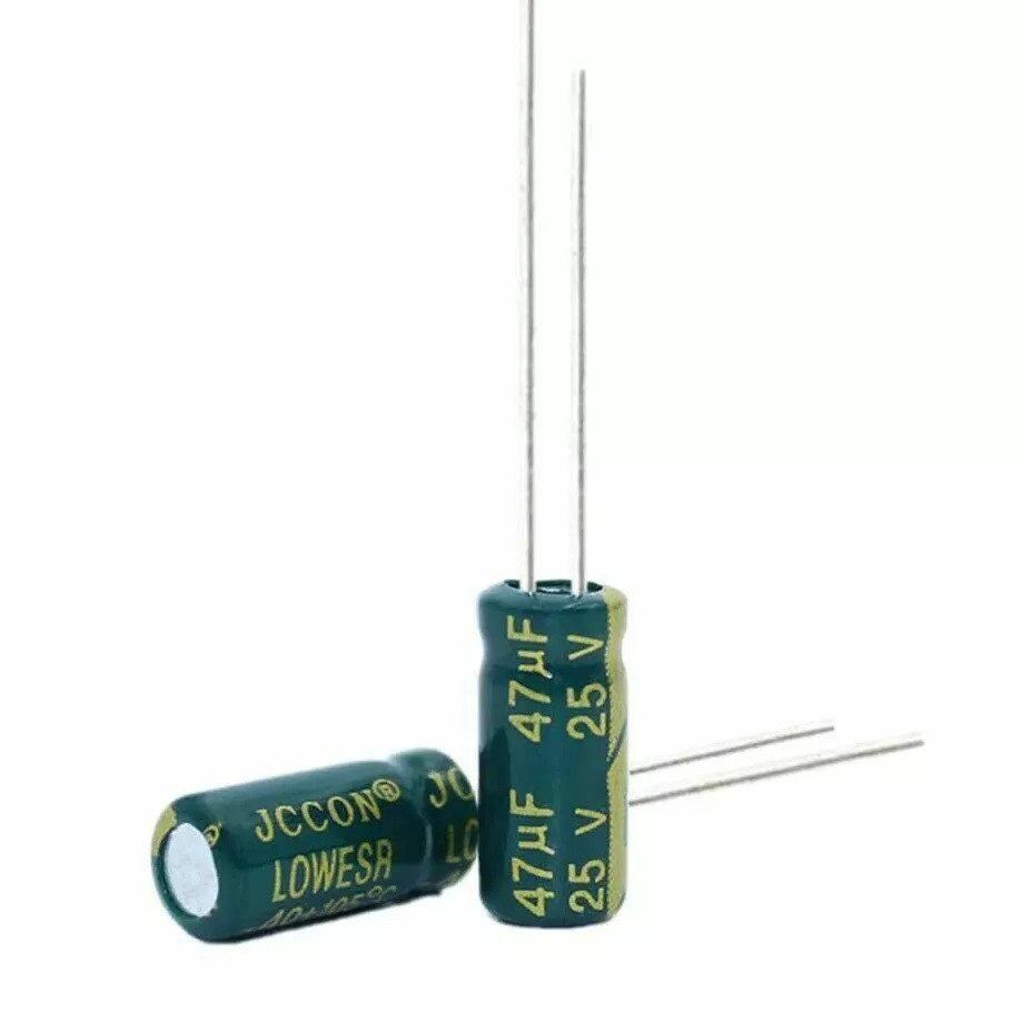Конденсатор 25V 47uF 5*11 105C електролітичний, LowESR, JCCON, для живлення FPV дронів