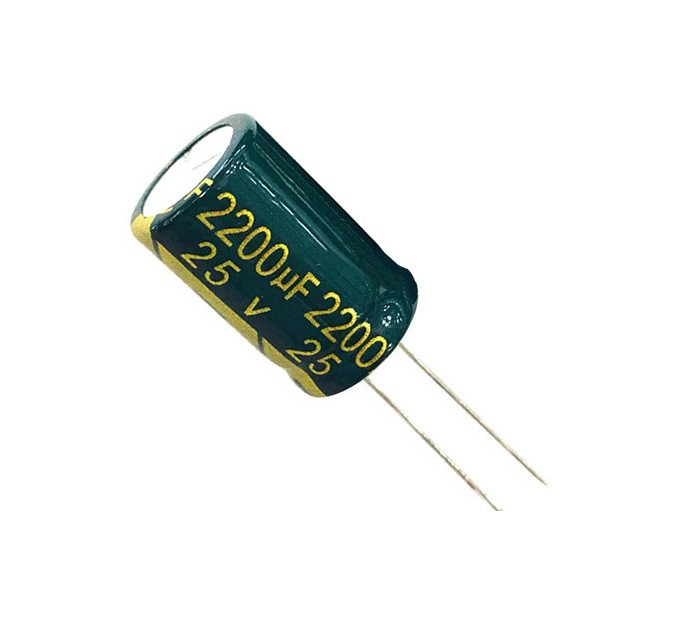 Конденсатор 25V 2200uF 13*19 105C електролітичний, LowESR, JCCON, для живлення FPV дронів