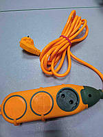 Подовжувач мережевий фільтр Б/У Універсальний подовжувач на 6 розеток із подвійним виходом 3 м без уземлення