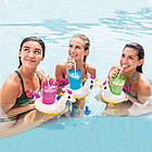 Надувний підстаканник 3 штуки для басейну у вигляді Єдинорога Intex 57506 Утримувач для напоїв плаваючий, фото 4