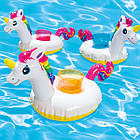 Надувний підстаканник 3 штуки для басейну у вигляді Єдинорога Intex 57506 Утримувач для напоїв плаваючий, фото 5