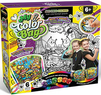 Набор для творчества Сумка-раскраска Совушки пьют чай My Color Bag