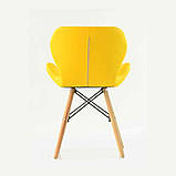 Стілець зі спинкою кухонний із замінника шкіри | Стільці зі шкірозамінника для кухні або їдальні в сучасному дизайні, фото 8