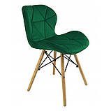 Стілець зі спинкою кухонний із замінника шкіри | Стільці зі шкірозамінника для кухні або їдальні в сучасному дизайні, фото 5