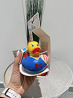 Качка 3282 для купання, розміром 10см, індикатор температури, 6 видів, у коробці, 10-13-8см, фото 2