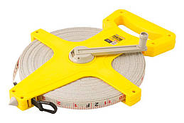 Рулетка Mastertool 100 м x 13 мм геодезична скловолокно