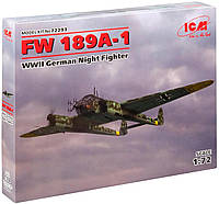 Конструктор ICM Holding Німецький нічний винищувач 2 Світової Війни FW 189A-1 {1170-piho}