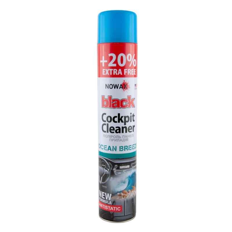 Поліроль для торпеди авто Nowax Black Cockpit Cleaner Океан 750 мл (NX00710)
