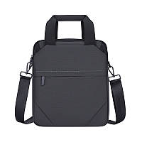 Сумка через плечо 809 вместительная на несколько отделений с ручками 31*27*7 см Gray |neper-1326|