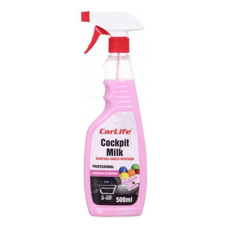 Поліроль Carlife BUBLE-GUM Cockpit Milk поліроль-молочко для приладів 500 мл (CF533)