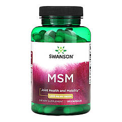 Метилсульфонілметан МСМ Swanson MSM 1000mg 120 капсули