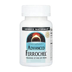 Залізо Source Naturals Advanced Ferrochel™ 27mg 90 таблеток