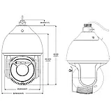 IP PTZ-відеокамера 8Mp TVT TD-8883IM2N (PE/WP/50M/AR50) f=5.3-256mm 50x, фото 2