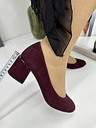 Туфлі жіночі Berloni GH228-629-F43 замшеві на підборах 37, фото 5