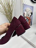Туфлі жіночі Berloni GH228-629-F43 замшеві на підборах 37, фото 8