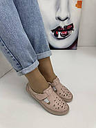 Мокасини жіночі Aras Shoes 19124-Pudra на липучці 36, фото 3