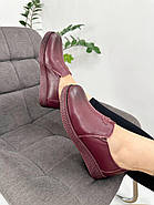 Туфлі жіночі MegoComfort BATTAL A0231-violet бордові на низькому ходу 39, фото 5