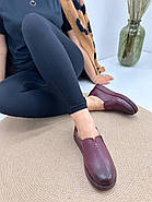Туфлі жіночі MegoComfort BATTAL A0231-violet бордові на низькому ходу 39, фото 6