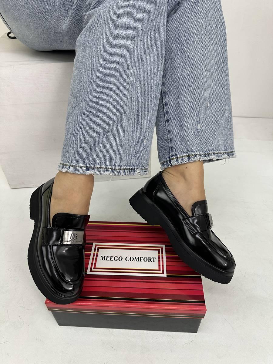 Туфлі жіночі MeegoComfort 24D6760 Black чорні шкіряні 36