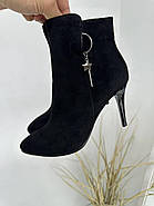 Ботильйони жіночі Battine B443 чорні на шпильці 37, фото 7