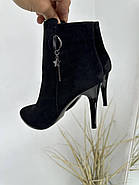 Ботильйони жіночі Battine B443 чорні на шпильці 37, фото 8