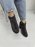 Ботильони жіночі Battine B445 осені в серій замше 37, фото 3