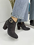 Ботильони жіночі Battine B445 осені в серій замше 37, фото 6