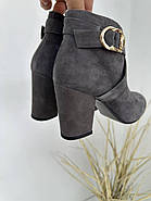 Ботильони жіночі Battine B445 осені в серій замше 37, фото 8