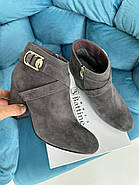 Ботильони жіночі Battine B445 осені в серій замше 37, фото 9