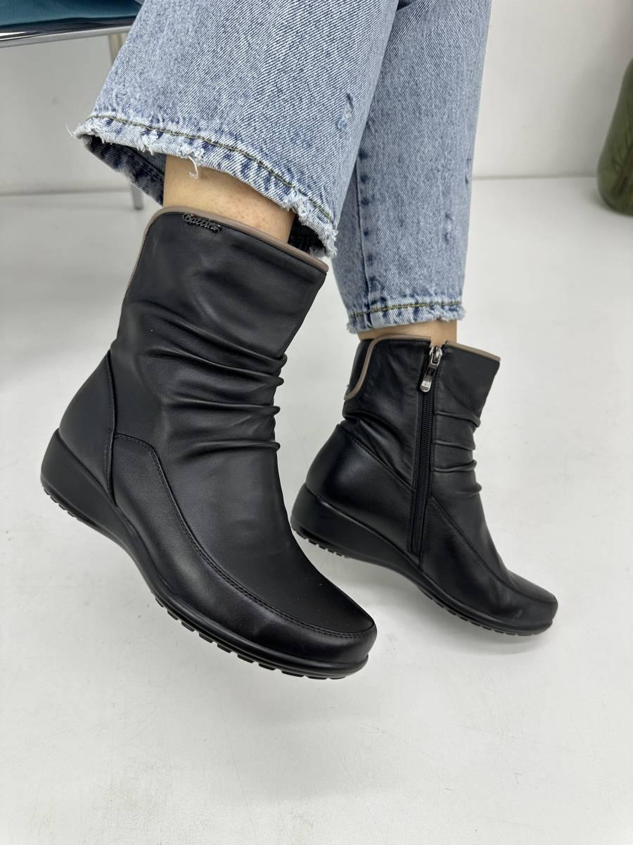 Черевики жіночі Battine B663 демісезонні шкіряні на танкетці 37, фото 1