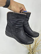 Черевики жіночі Battine B663 демісезонні шкіряні на танкетці 37, фото 7