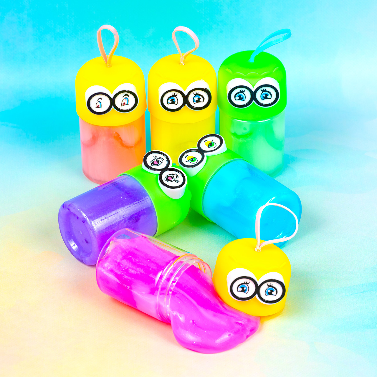 Слайми Окуляри, 15 см 6 шт в упаковці