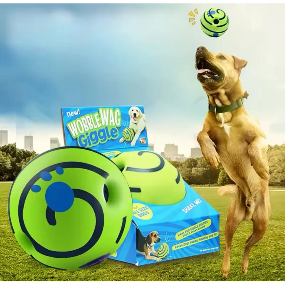 Іграшка м'яч для собак Хиховий М'яч Wobble Wag Giggle Лучшая цена, фото 1