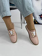 Мокасини жіночі Meldymoor 104-pudra шкіряні з гумкою на підйомі 37, фото 3