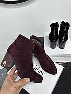 Черевики жіночі Battine B0472 замшеві на середньому підборі 37, фото 8