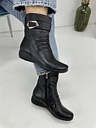 Черевики жіночі Battine B673 шкіряні на танкетці 37, фото 2