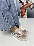 Кросівки жіночі Messimod H21Y4411-PUDRA-O5 шкіряні кольору пудра, фото 4