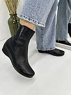 Черевики жіночі Battine B653 чорні осінні на танкетці 37, фото 5