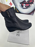 Черевики жіночі Battine B653 чорні осінні на танкетці 37, фото 6