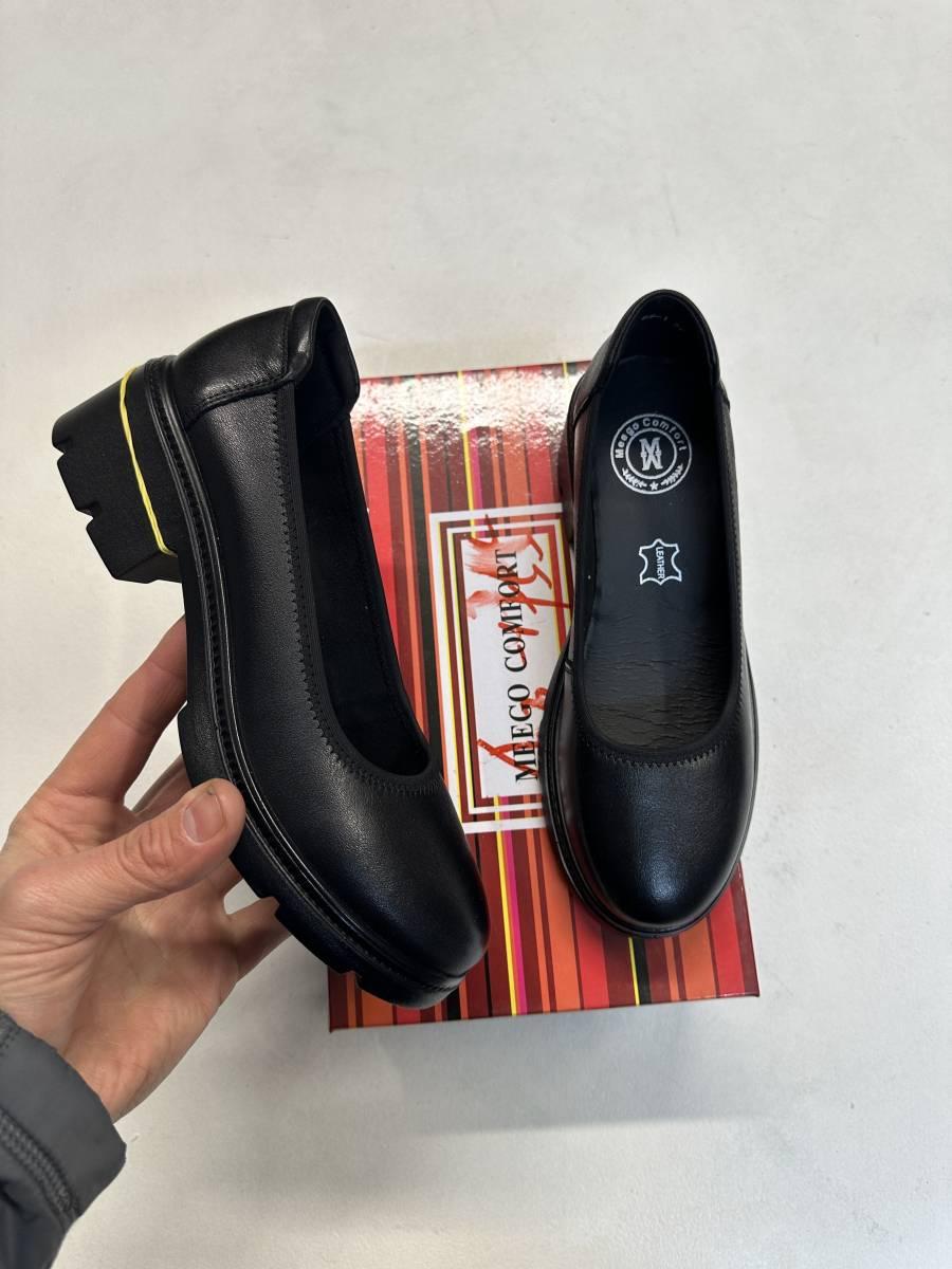 Туфлі жіночі шкіряні MeegoComfort 3713-59-1 Black чорні 36